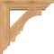Ekena Millwork Balboa Traditional Smooth Bracket w/ Offset Brace, Western Red Cedar, 5 1/2"W x 20"D x 20"H BKT0604X20X20BOA01SWR - alternate 4